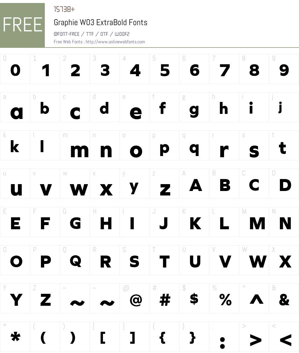 Graphie Font Screenshots