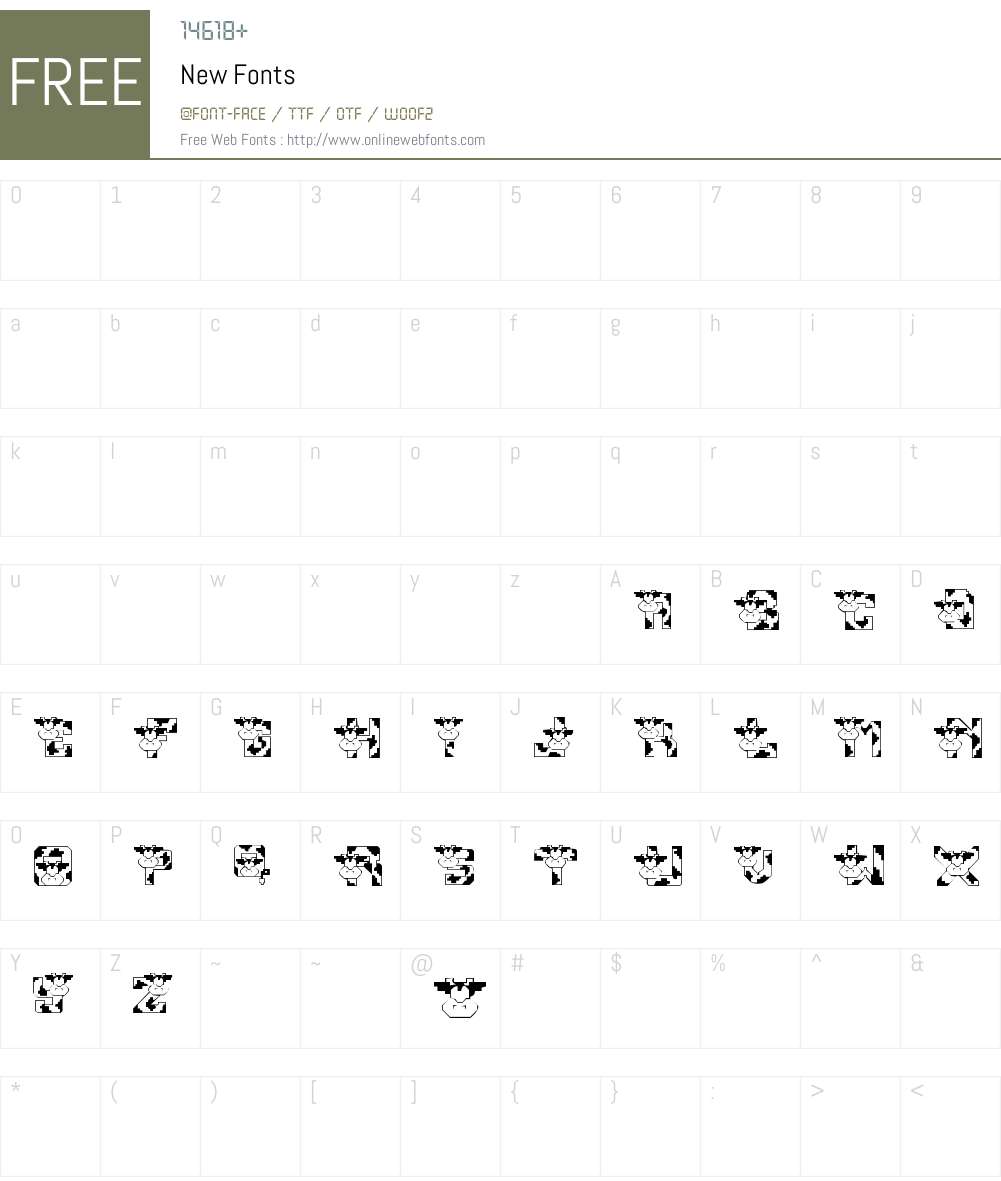 New Font Screenshots