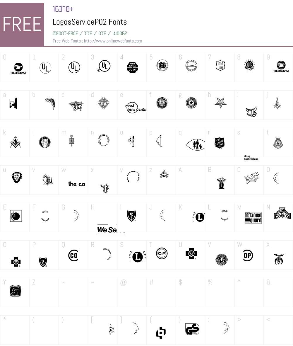 LogosService Font Screenshots