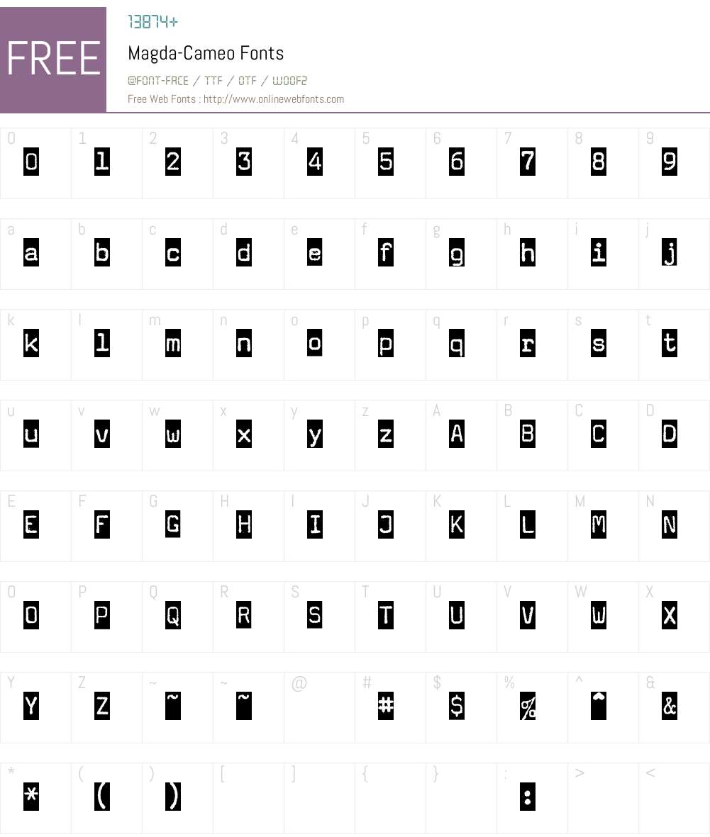 Magda Font Screenshots