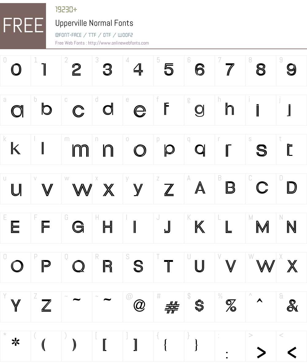Upperville Font Screenshots