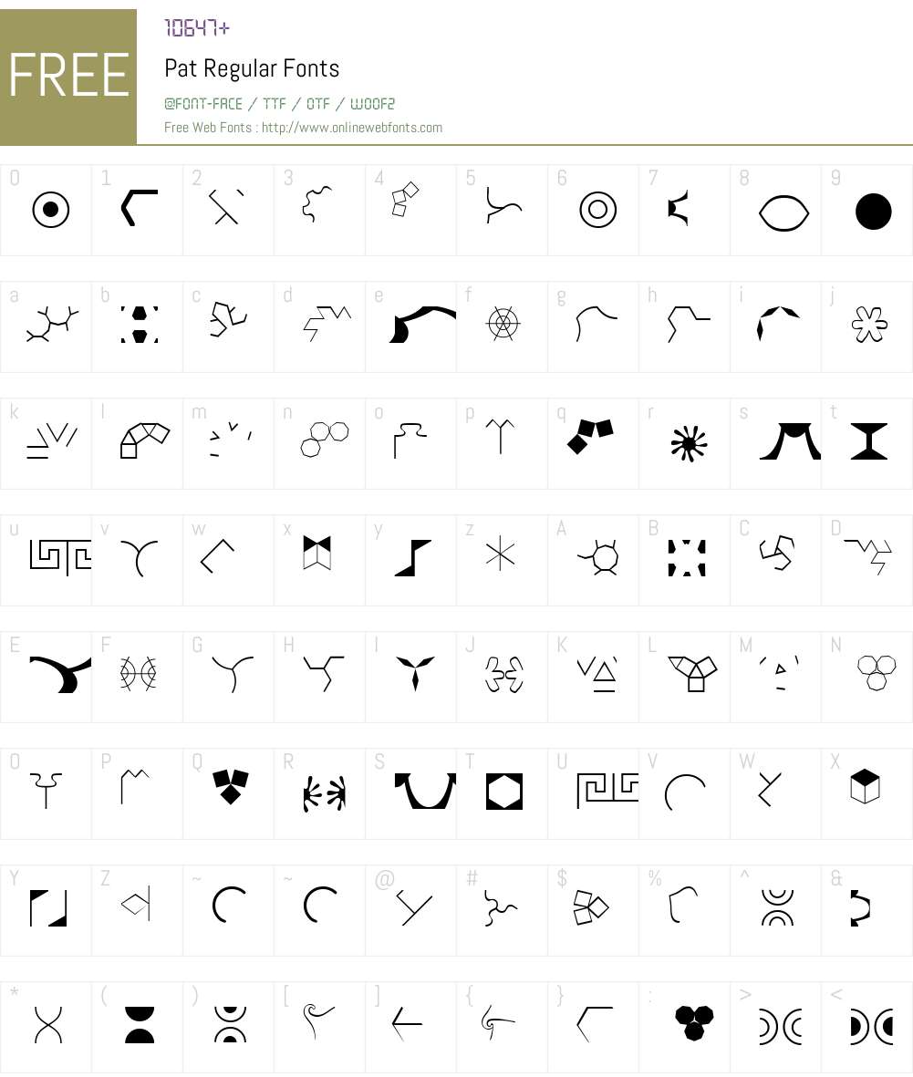 Pat Font Screenshots