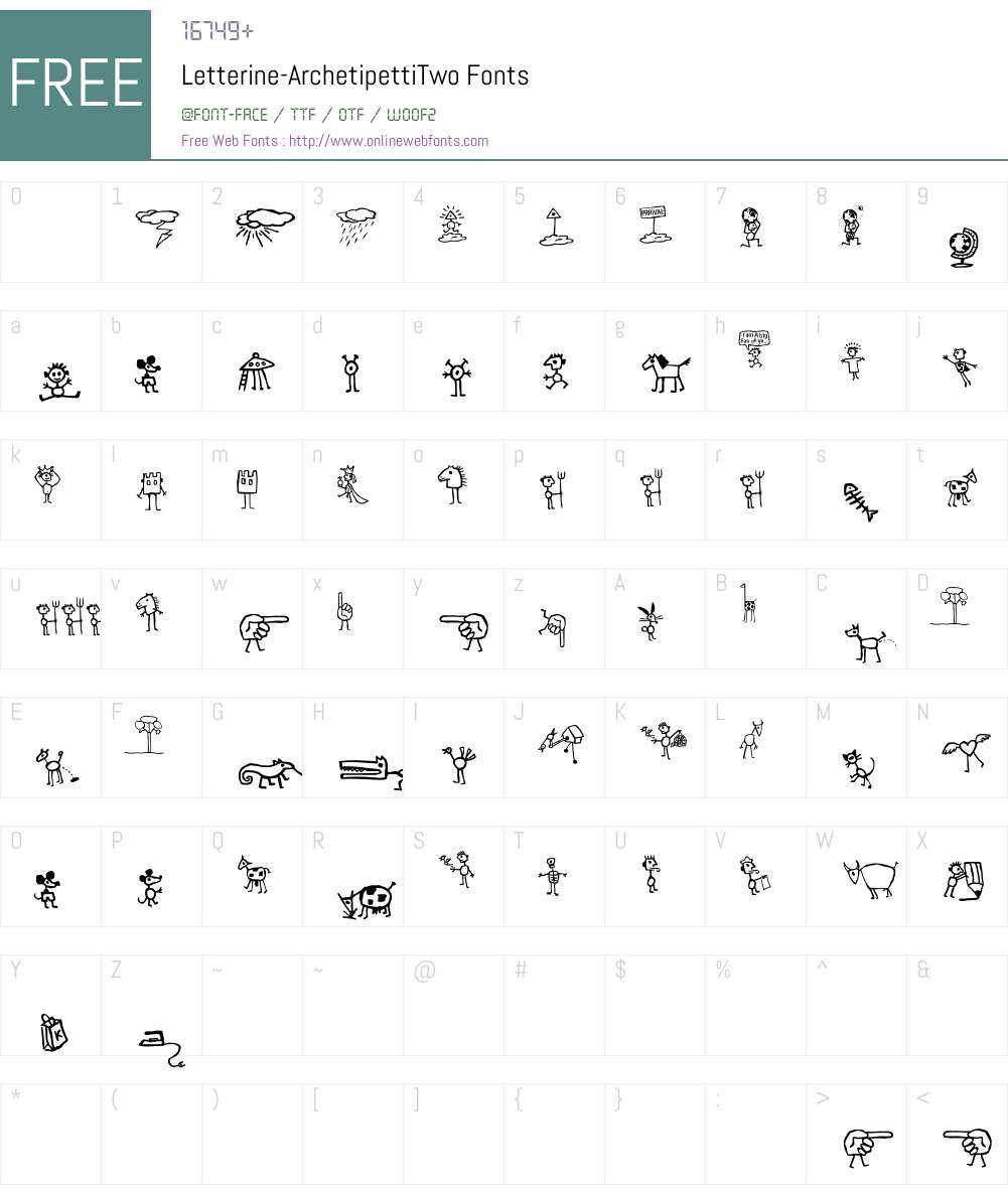 Letterine Font Screenshots