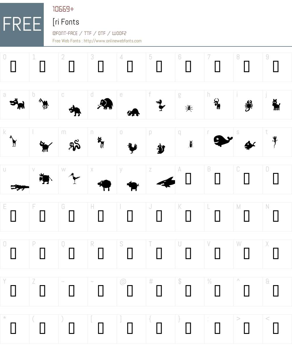 [ri Font Screenshots