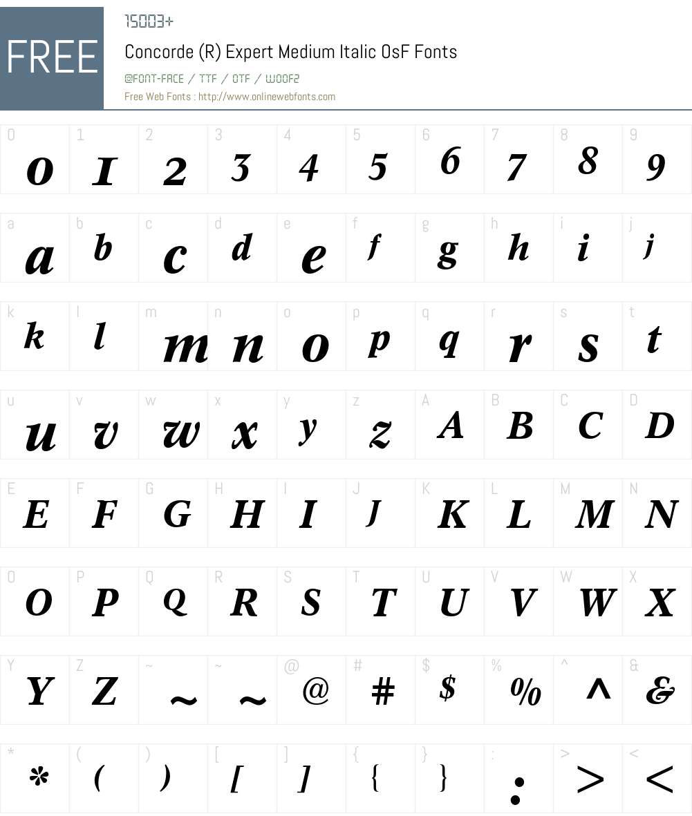 Concorde Expert BQ Font Screenshots