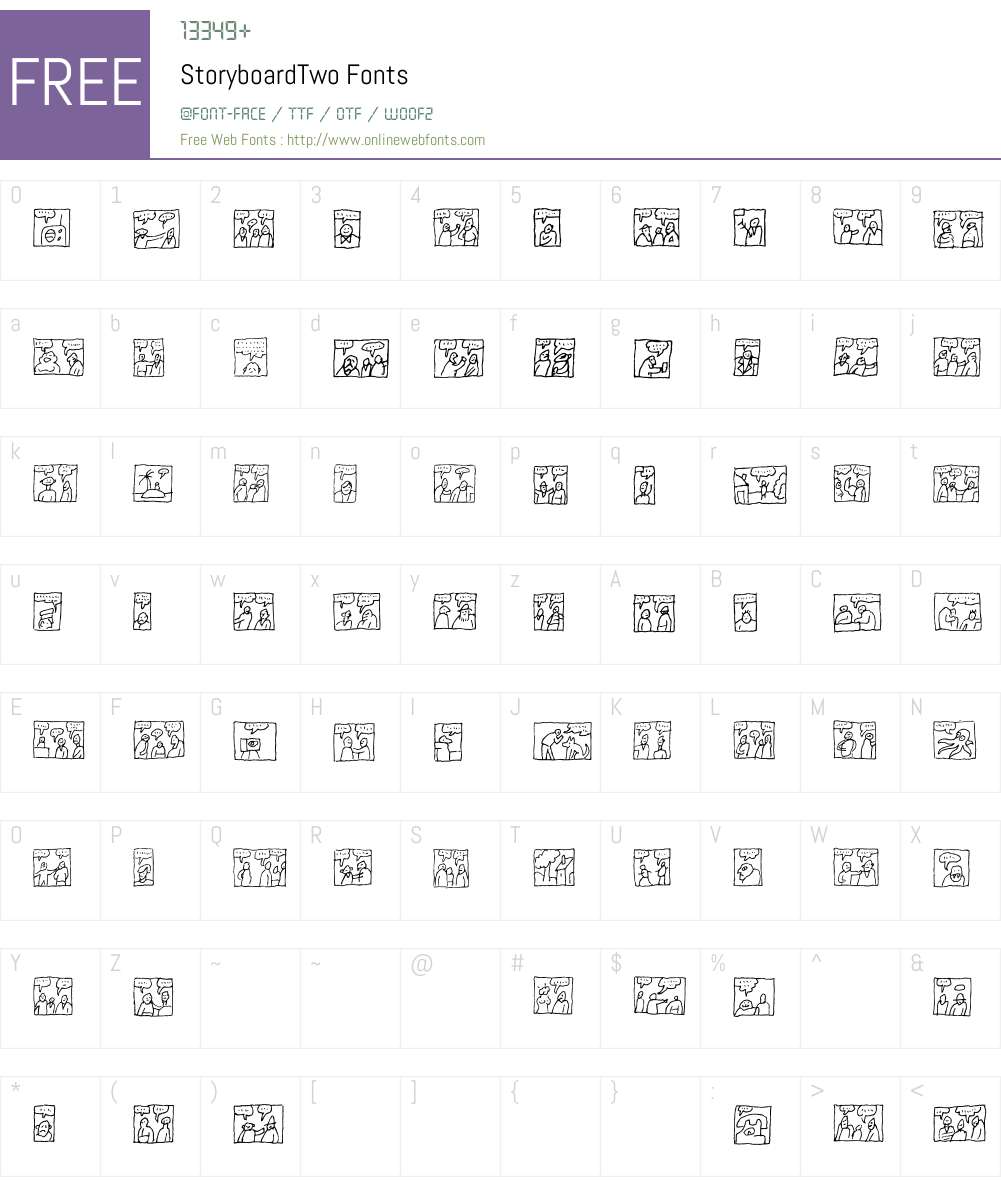 StoryboardW95-Two Font Screenshots