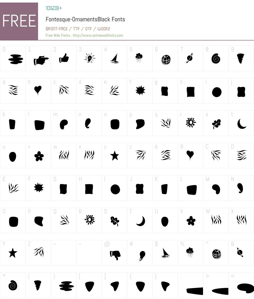 Fontesque Font Screenshots