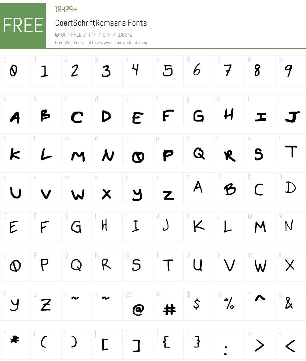 All caps Font Screenshots
