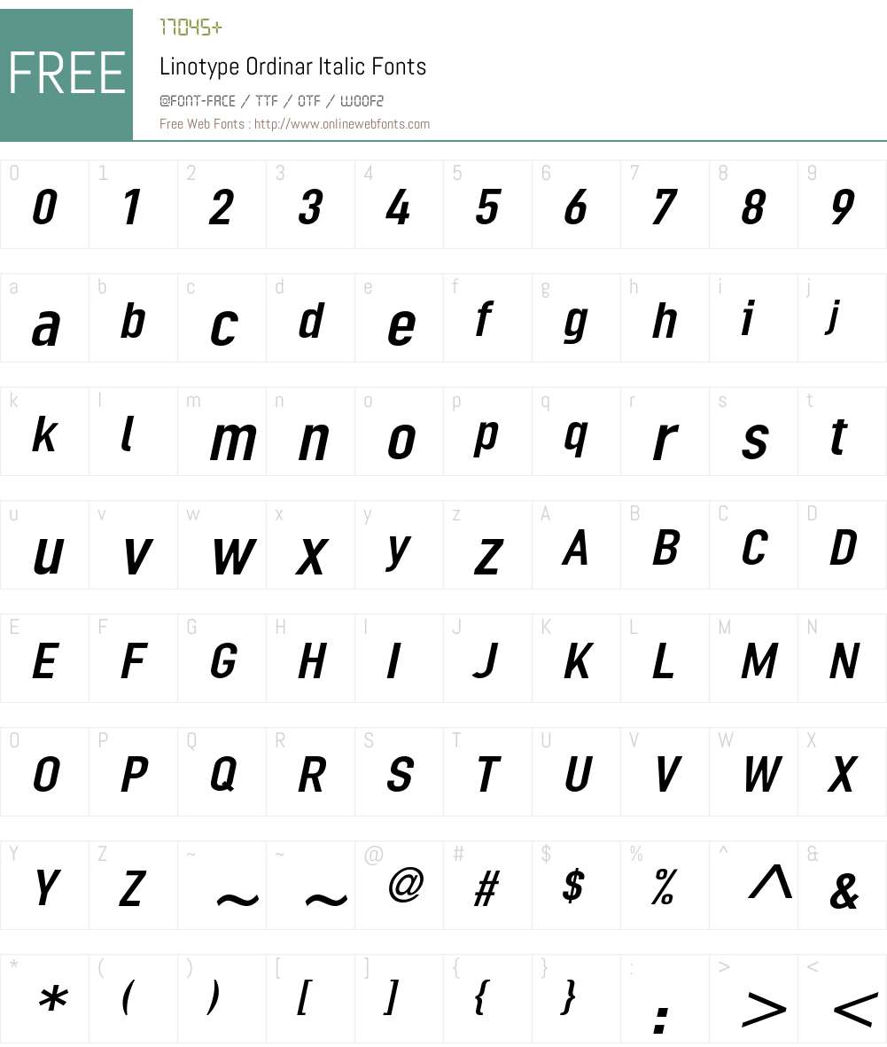 LTOrdinar Font Screenshots