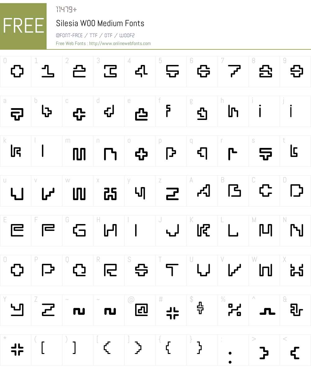 SilesiaW00-Medium Font Screenshots