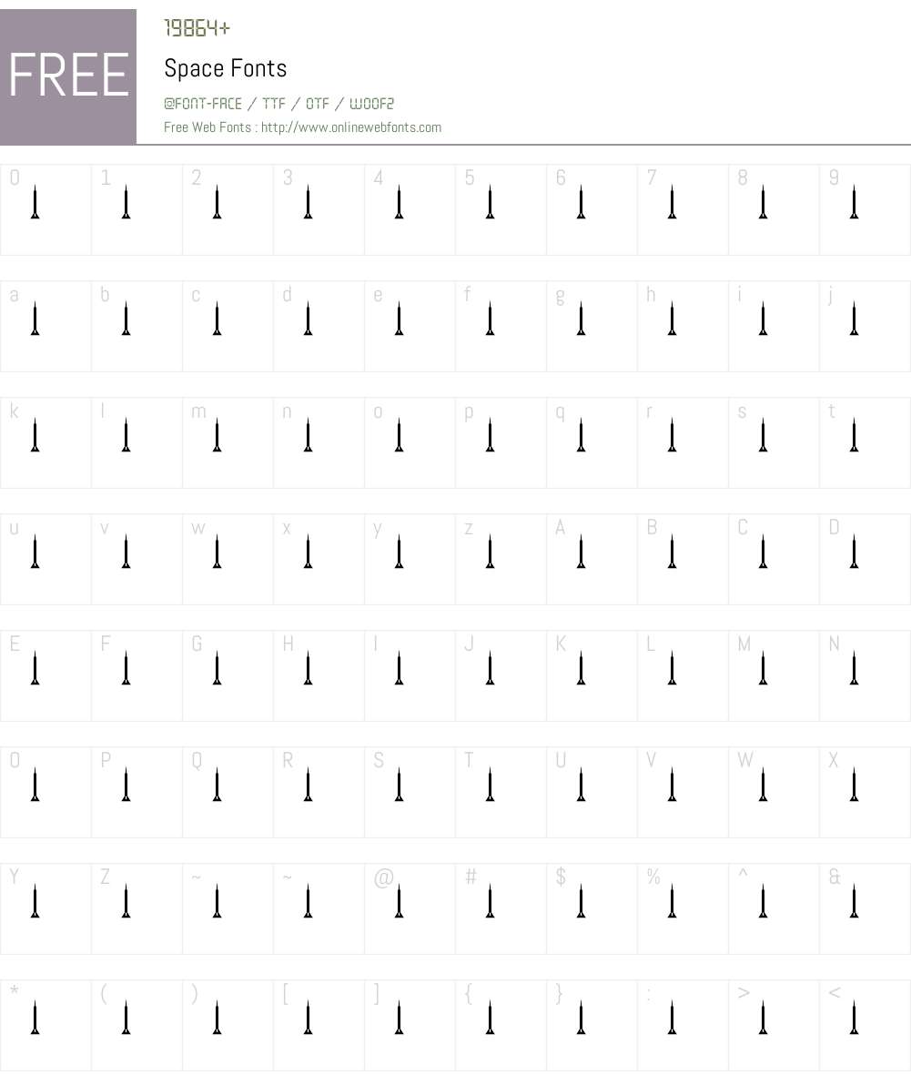 Space Font Screenshots
