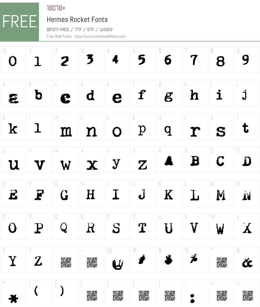 Hermes Rocket Font Screenshots