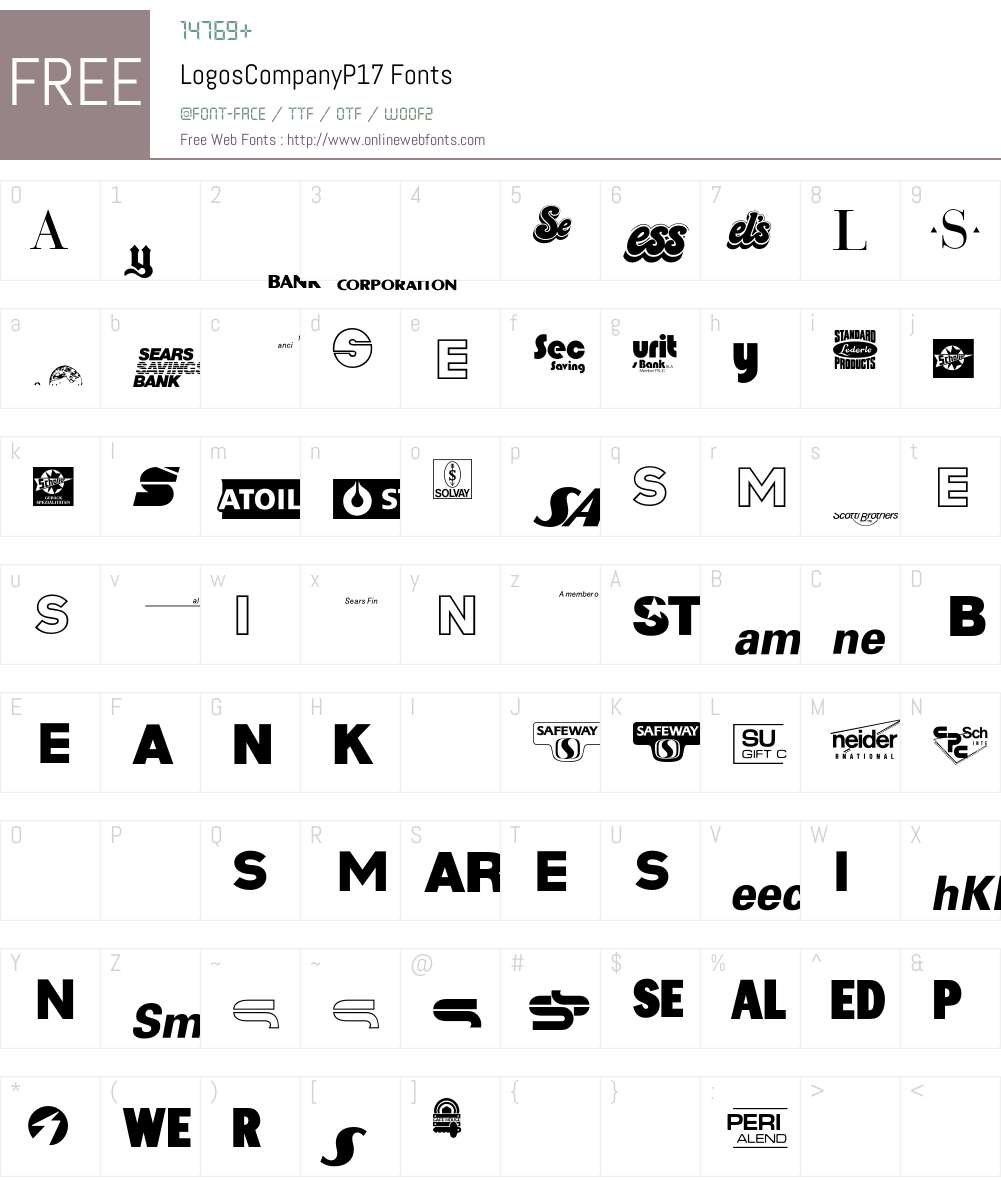 LogosCompany Font Screenshots