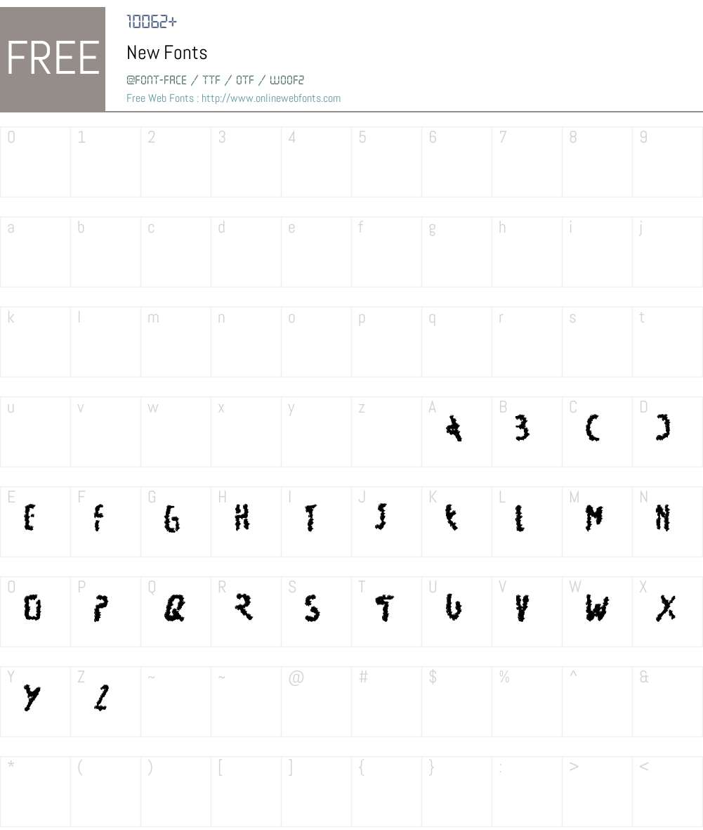 New Font Screenshots