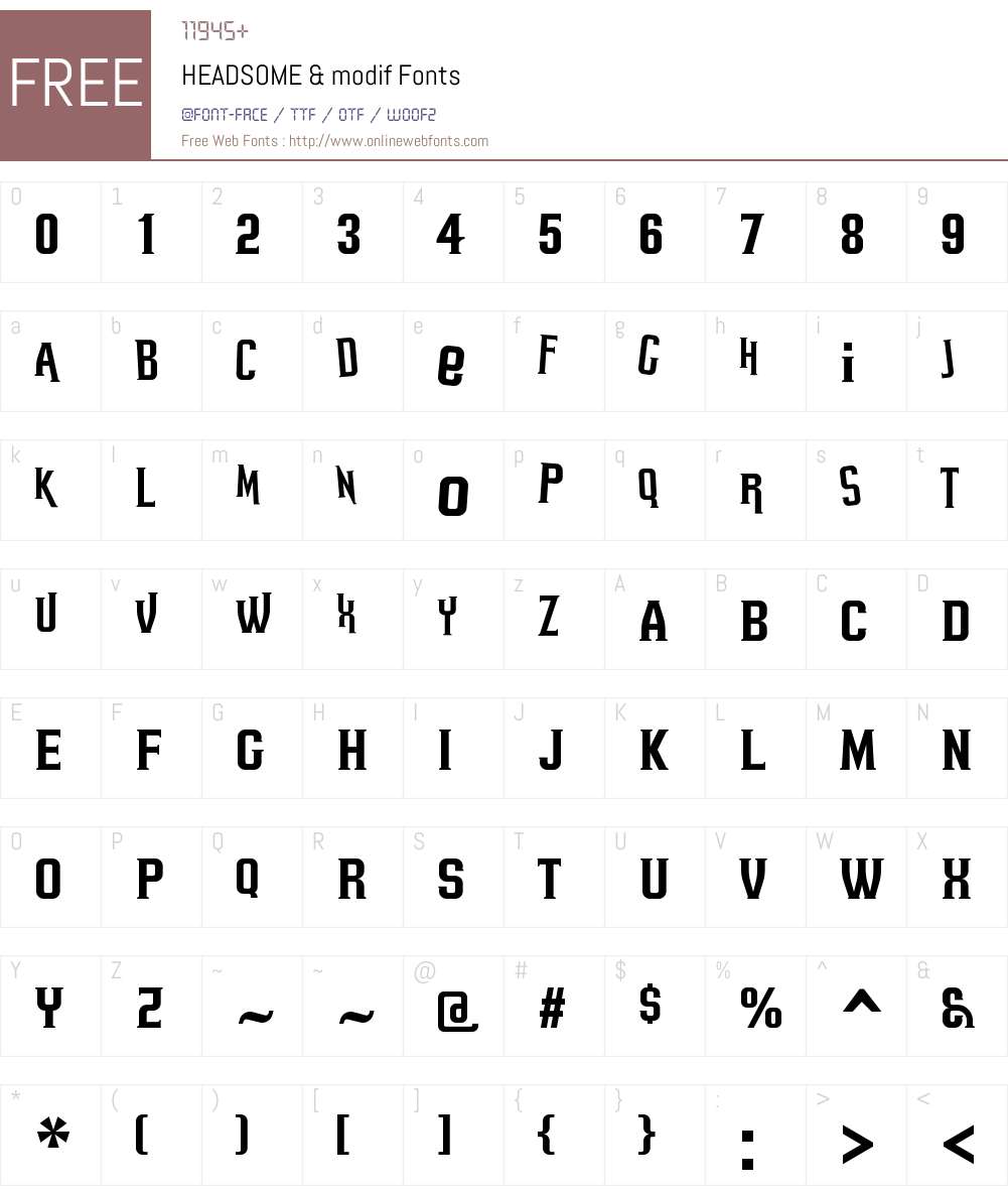 HEADSOME & modif Font Screenshots