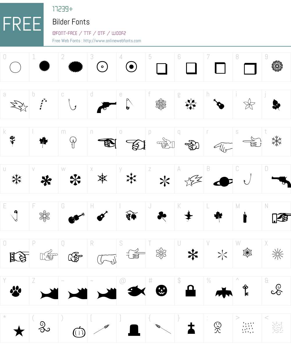 Bilder Font Screenshots