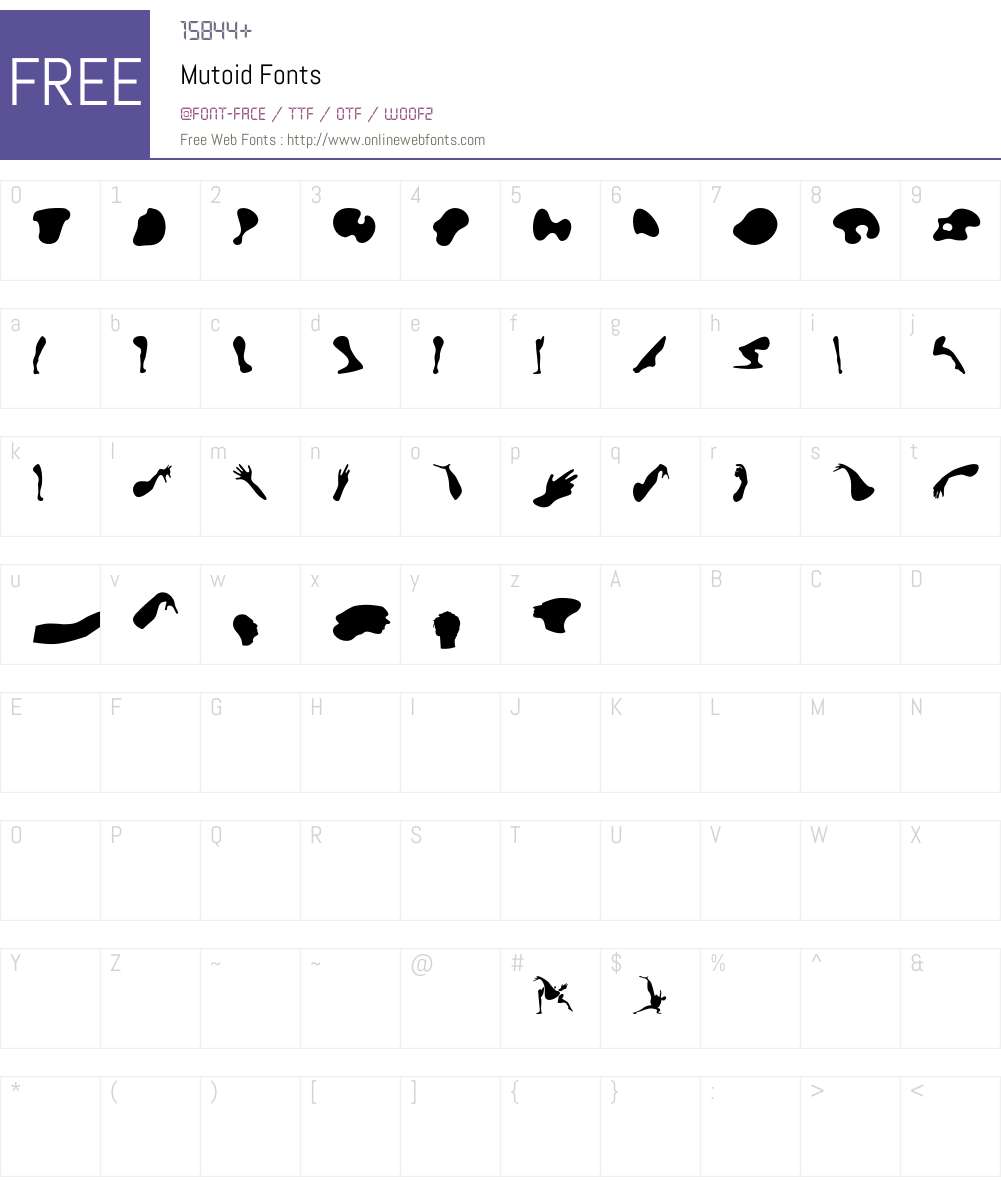 Mutoid Font Screenshots
