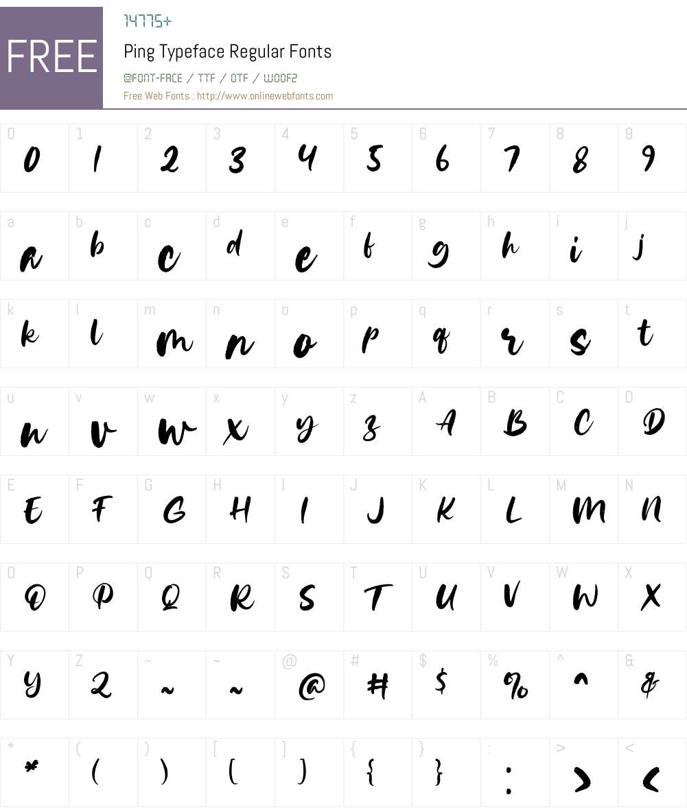 Ping Typeface 1.000 Fonts Free Download - OnlineWebFonts.COM