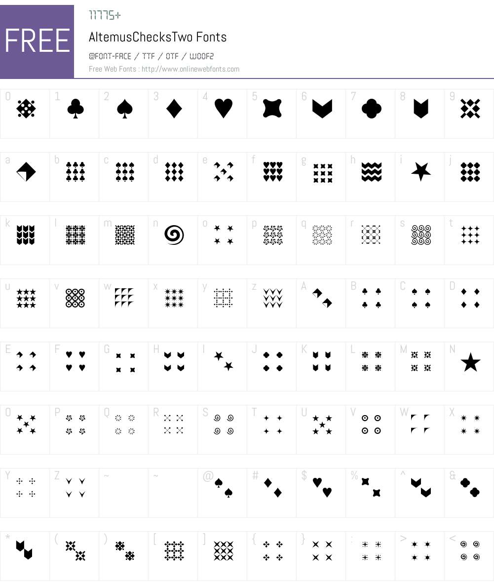 Altemus Font Screenshots