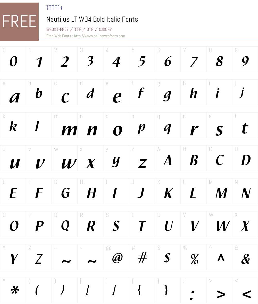 Linotype Nautilus Font Screenshots