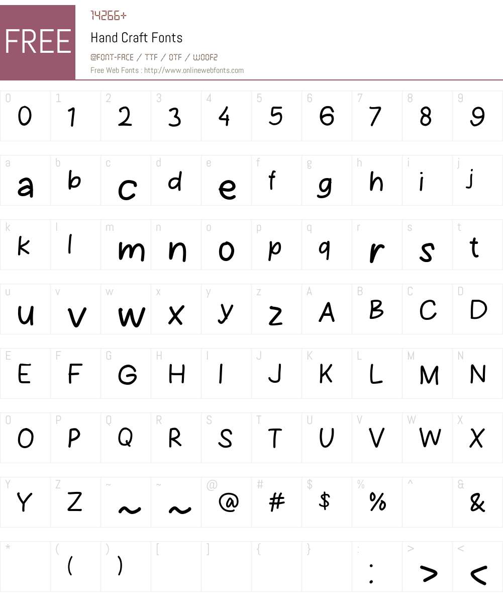 Hand Draft Font Hand Craft 1.000 Fonts Free Download - OnlineWebFonts.COM