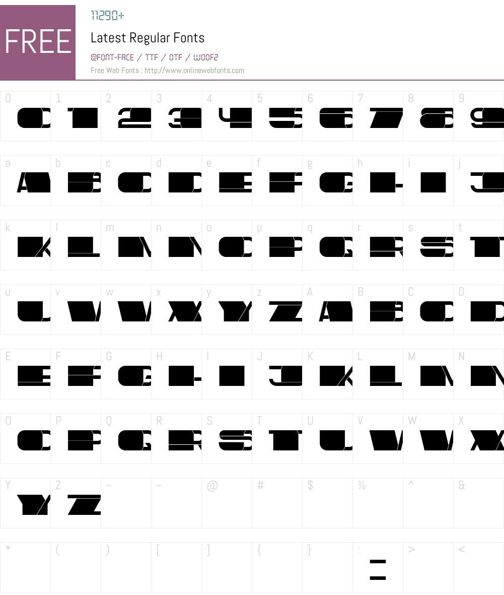 Latest Regular 1.000 Fonts Free Download - OnlineWebFonts.COM