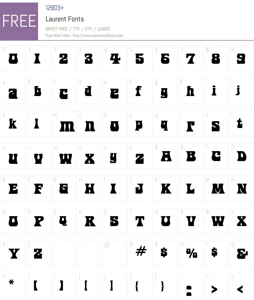 Laurent Font Screenshots