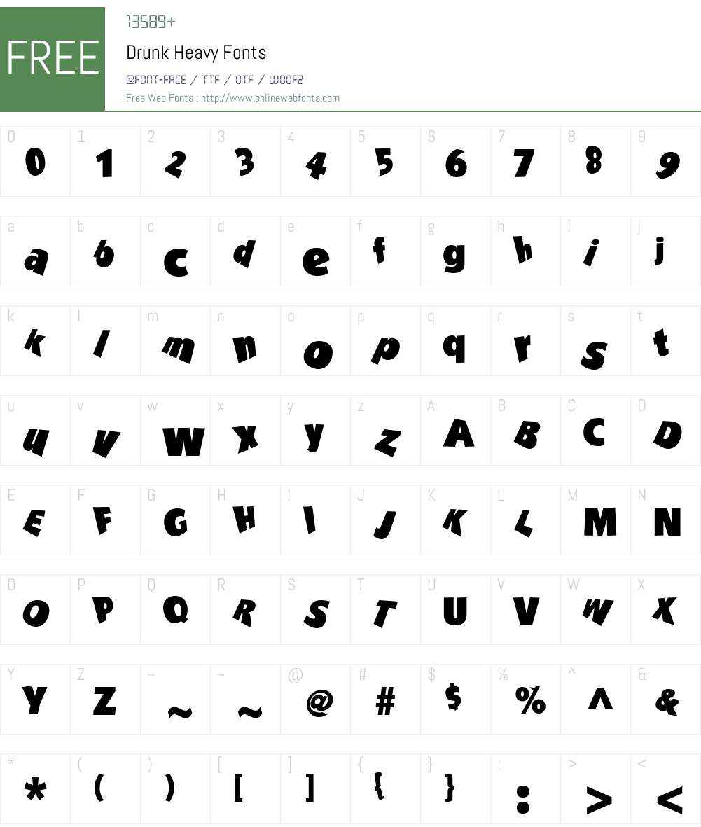 Drunk Font Screenshots