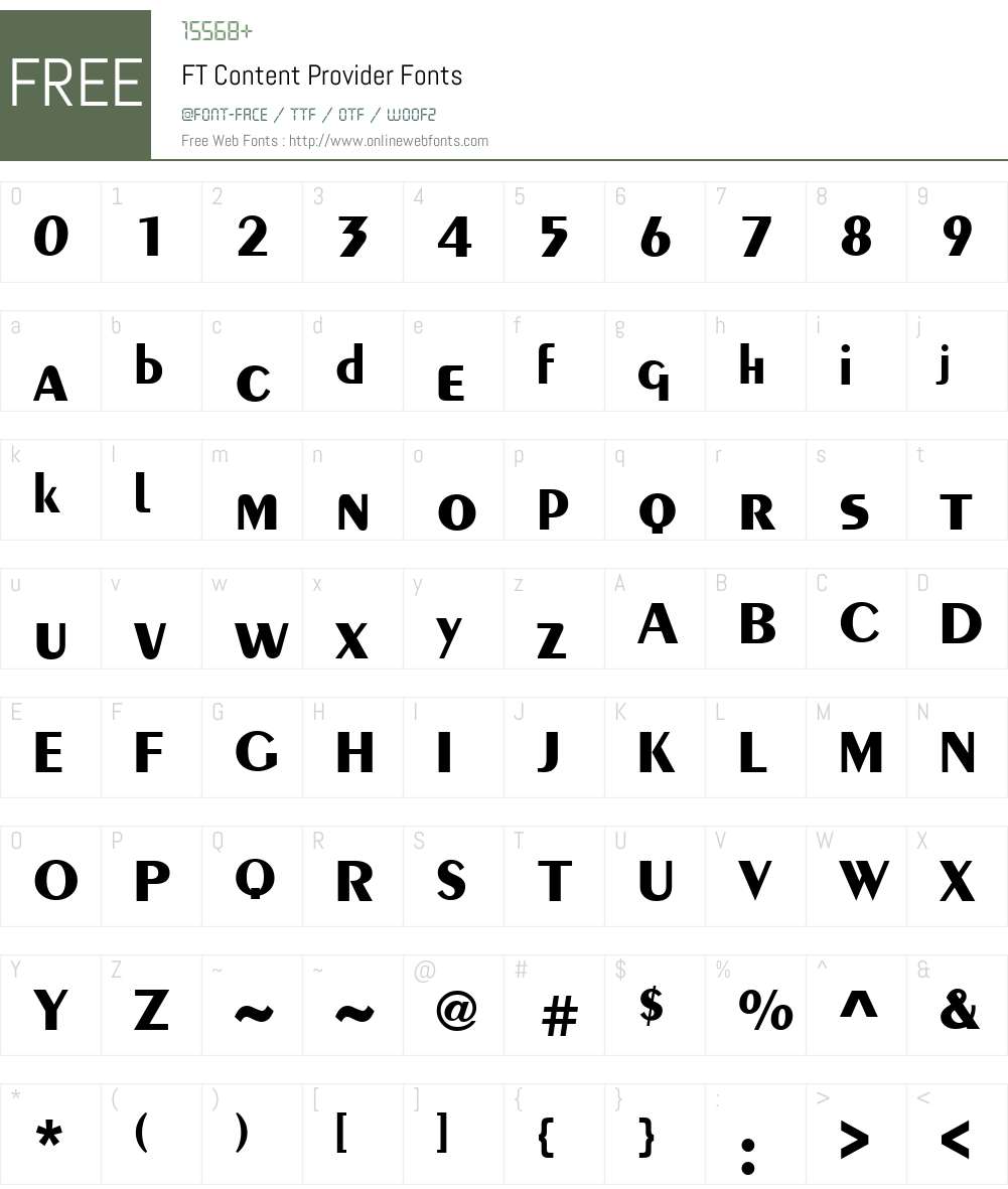 Penta Font Screenshots
