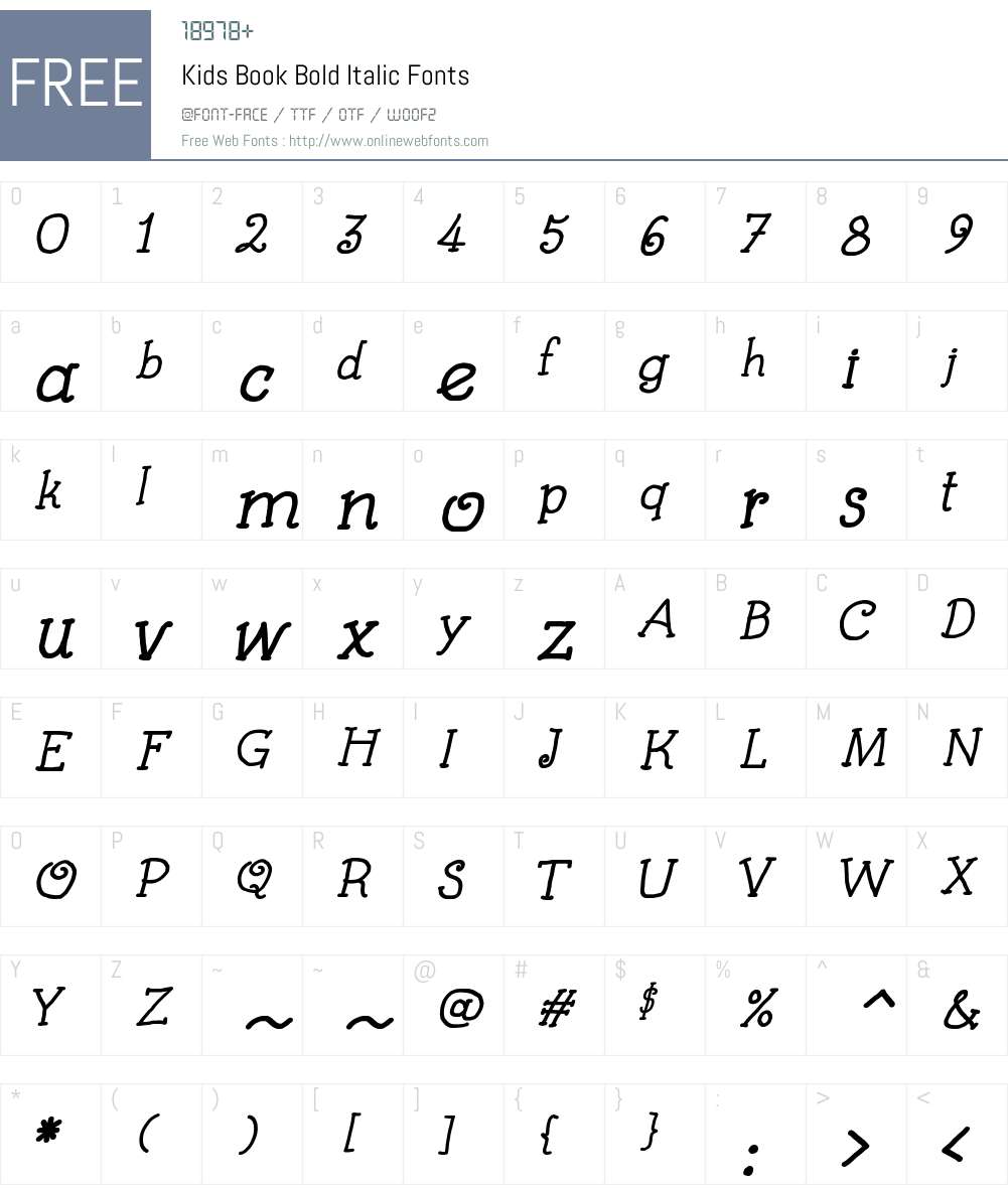 Kids Book Font Screenshots