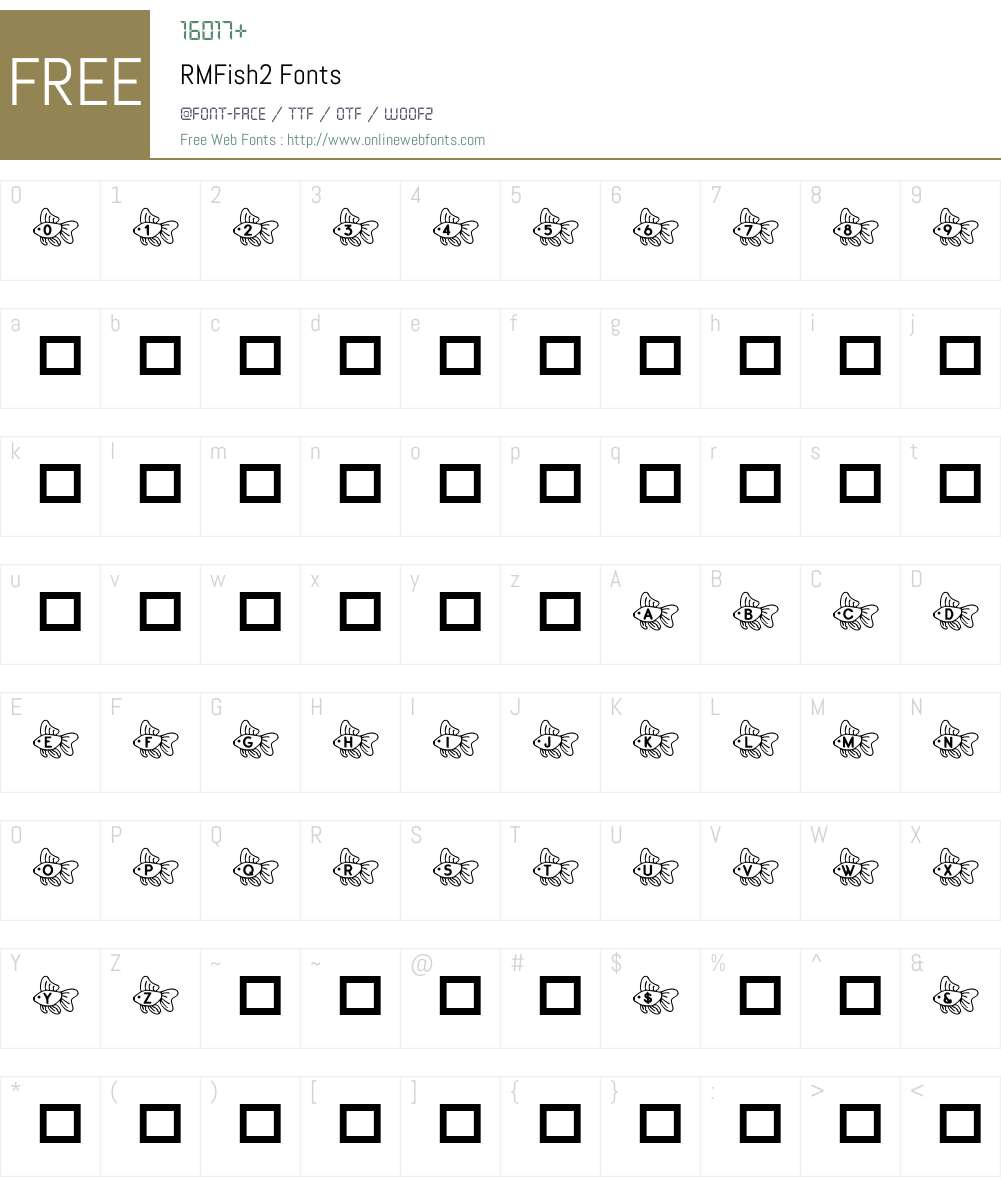 RMFish2 Font Screenshots