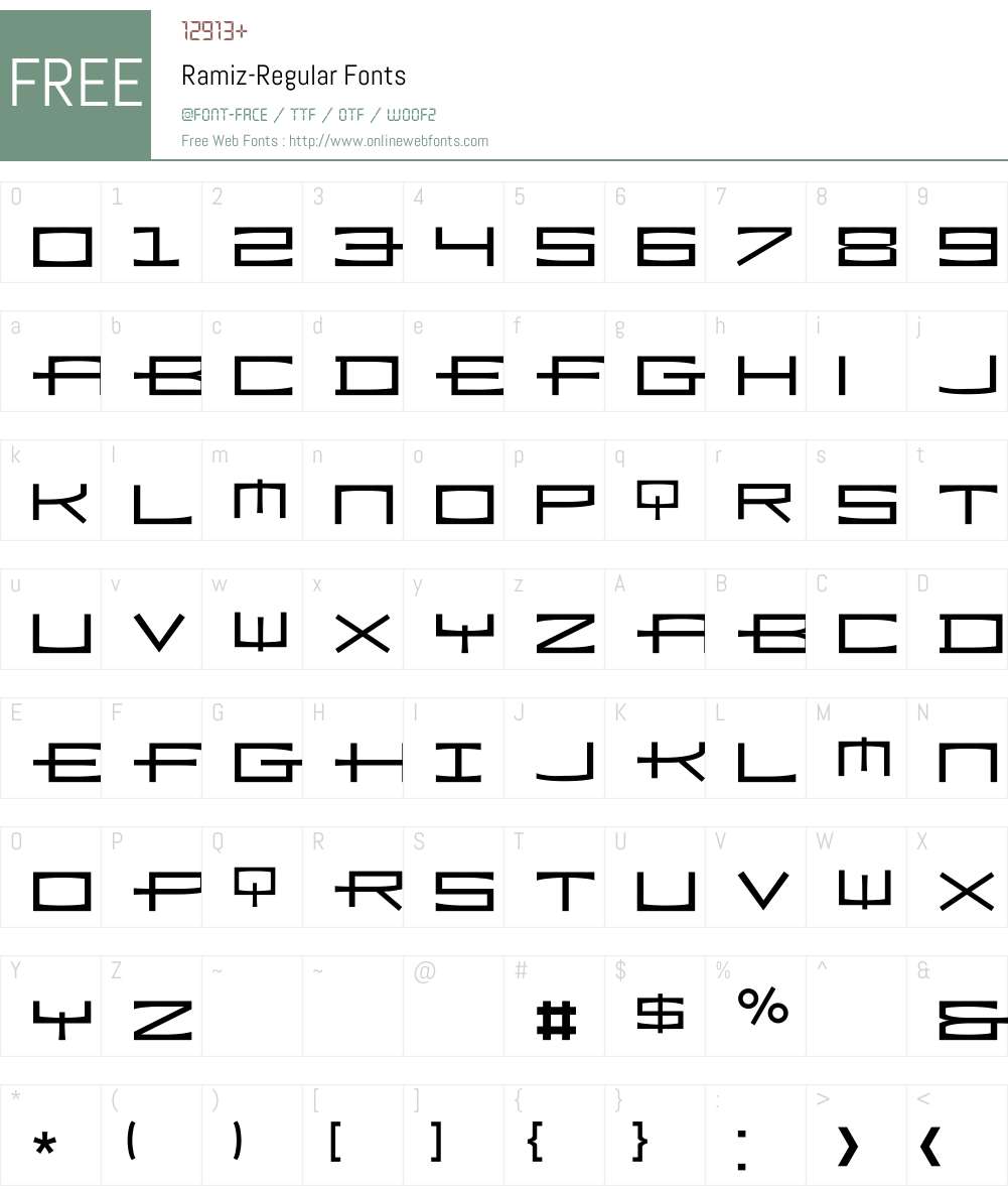 Ramiz Font Screenshots