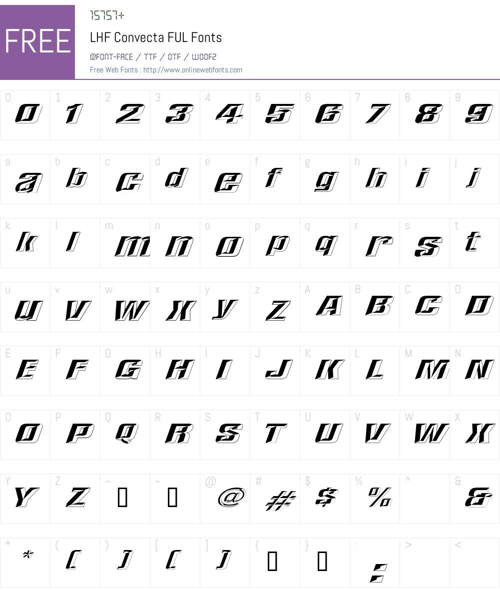 LHF Convecta FUL Font Screenshots