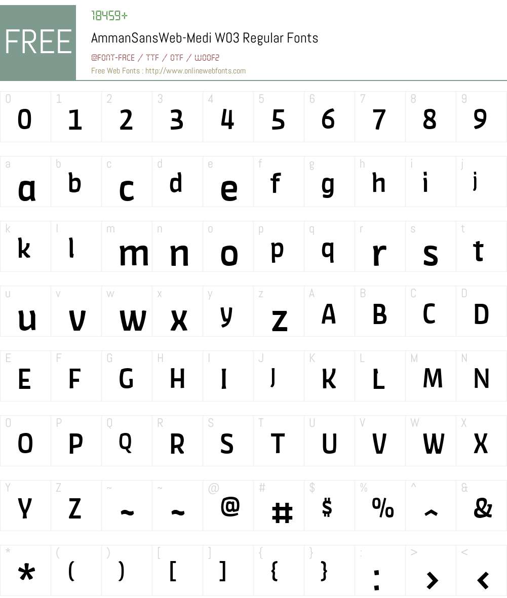 FF Amman Sans Font Screenshots