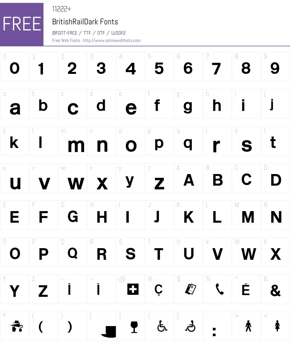 British Font Screenshots