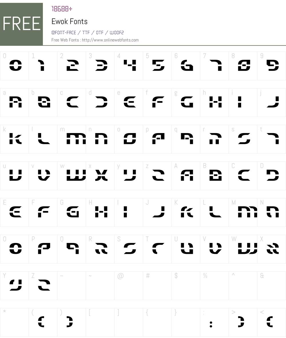 Ewok Font Screenshots