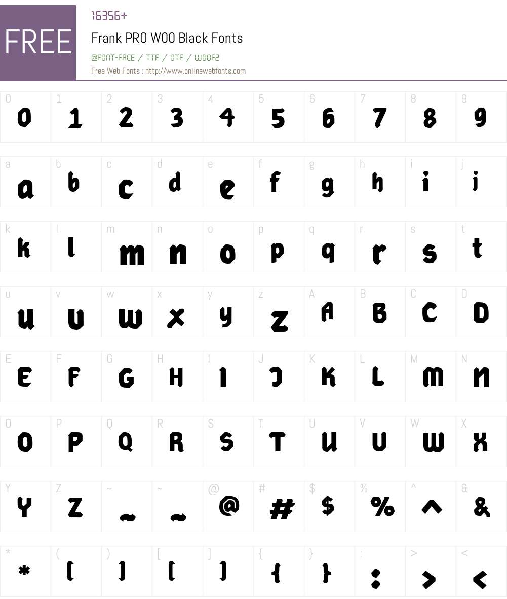 Frank Font Screenshots