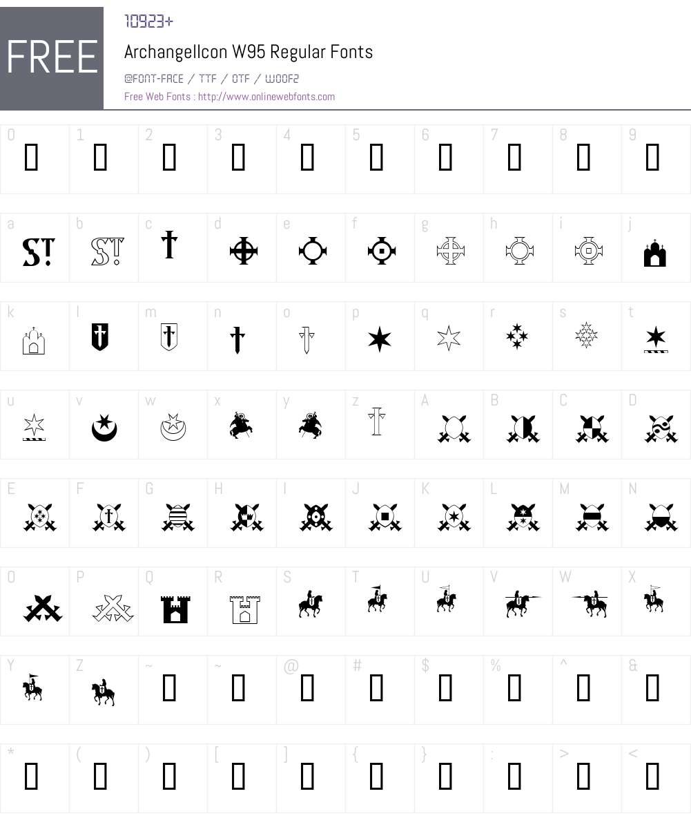 Archangel Font Screenshots