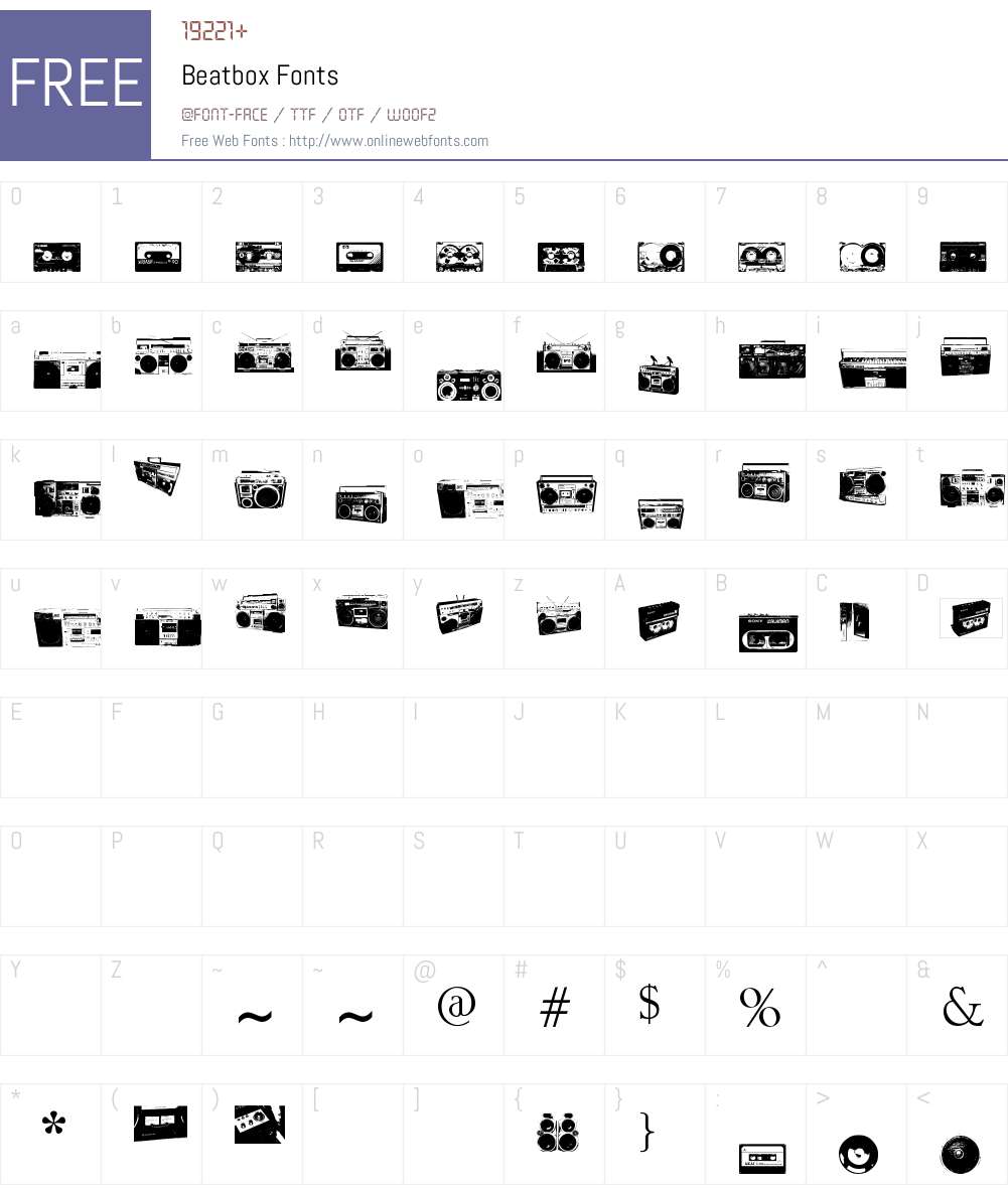 Beatbox Font Screenshots