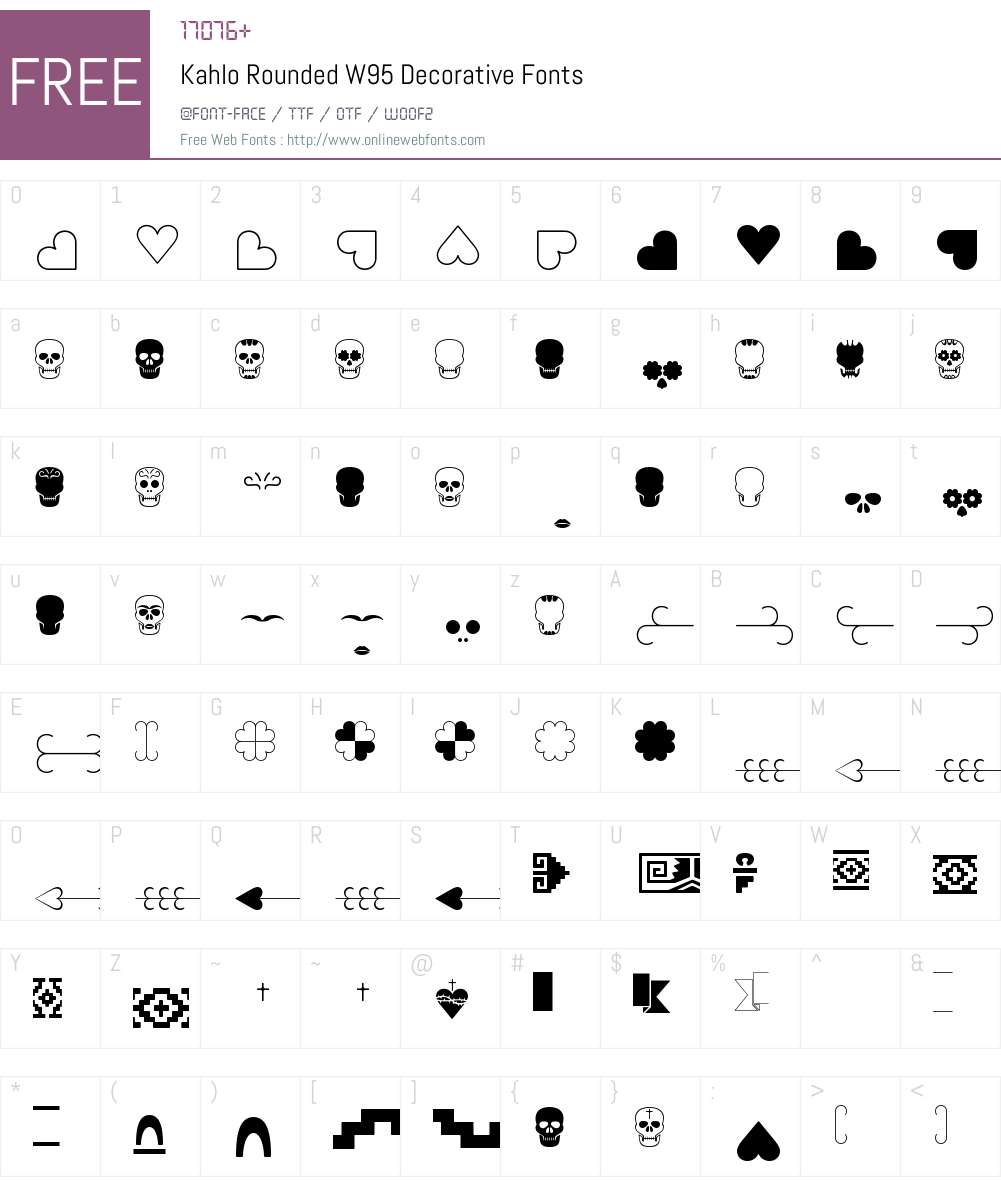Kahlo Font Screenshots