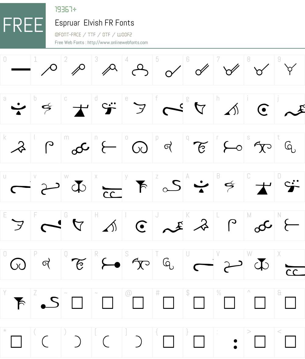 Espruar Font Screenshots