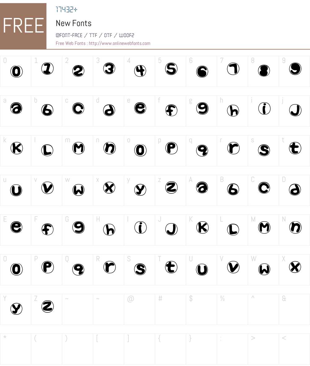 New Font Screenshots