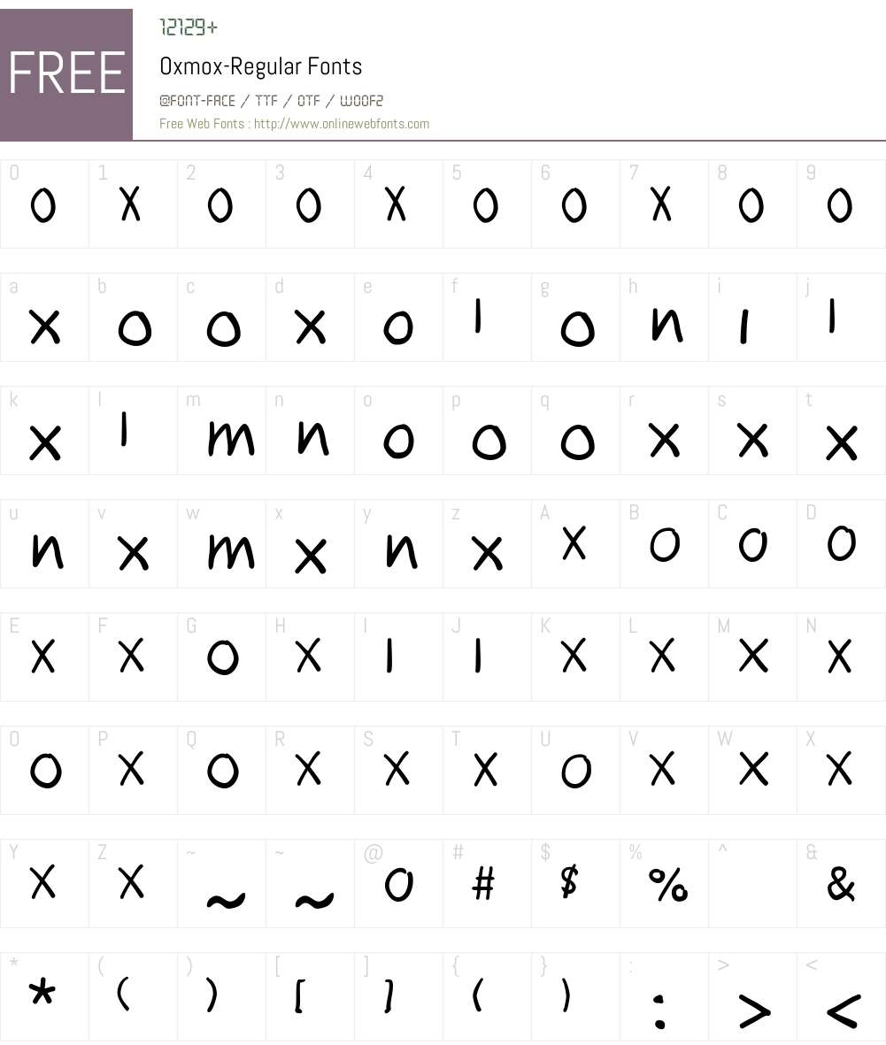 Oxmox Font Screenshots