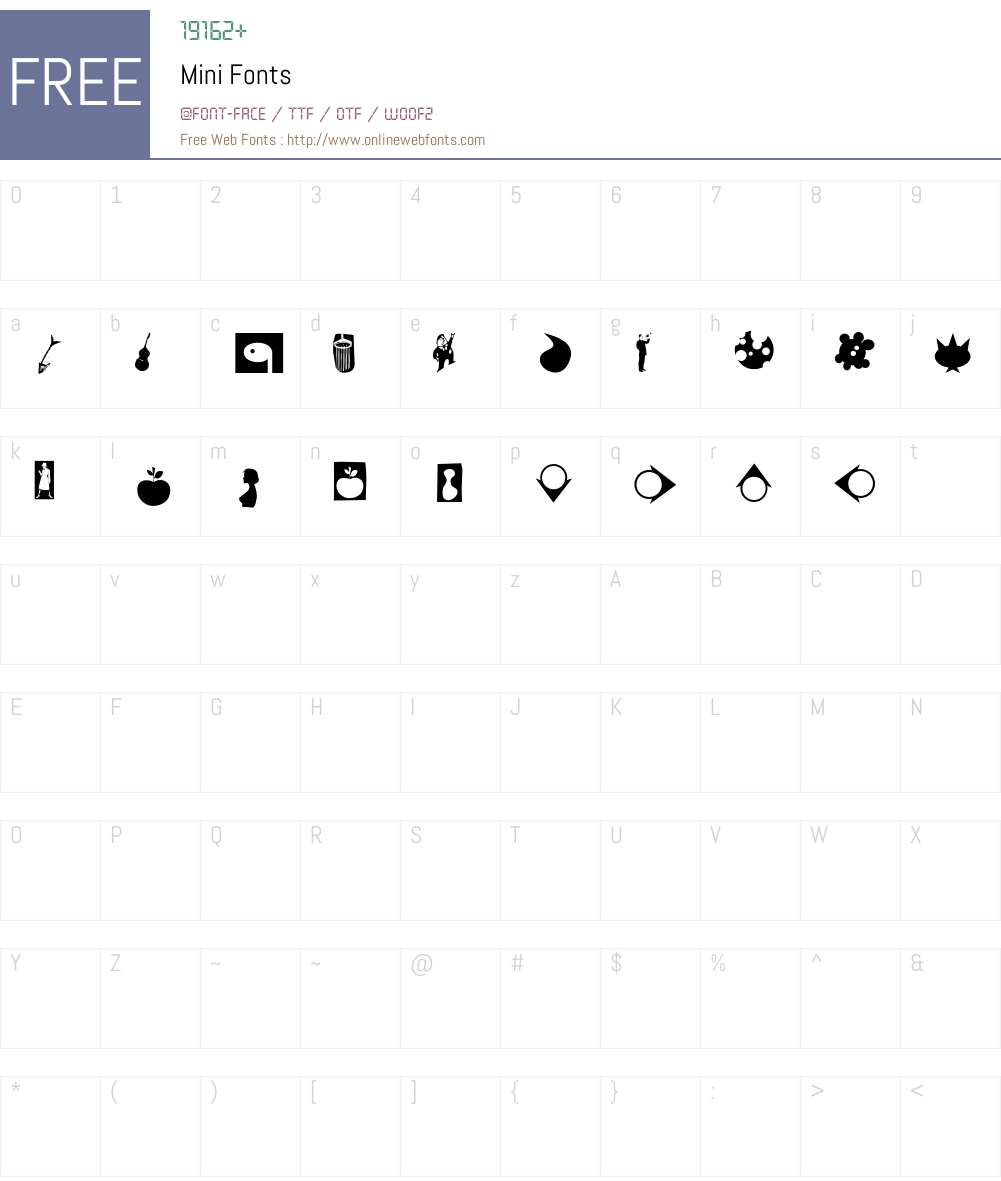 Mini Font Screenshots