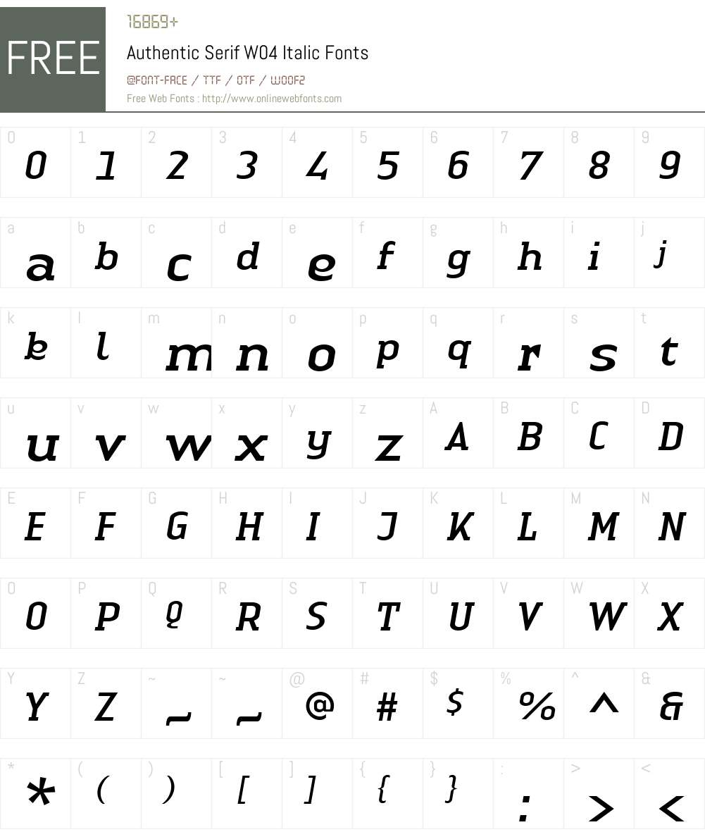 Linotype Authentic Serif Font Screenshots
