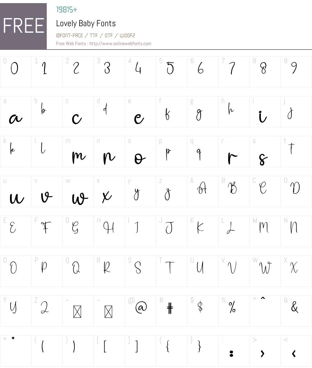 Lovely Baby 1.002;Fontself Maker 3.5.8 Fonts Free Download ...