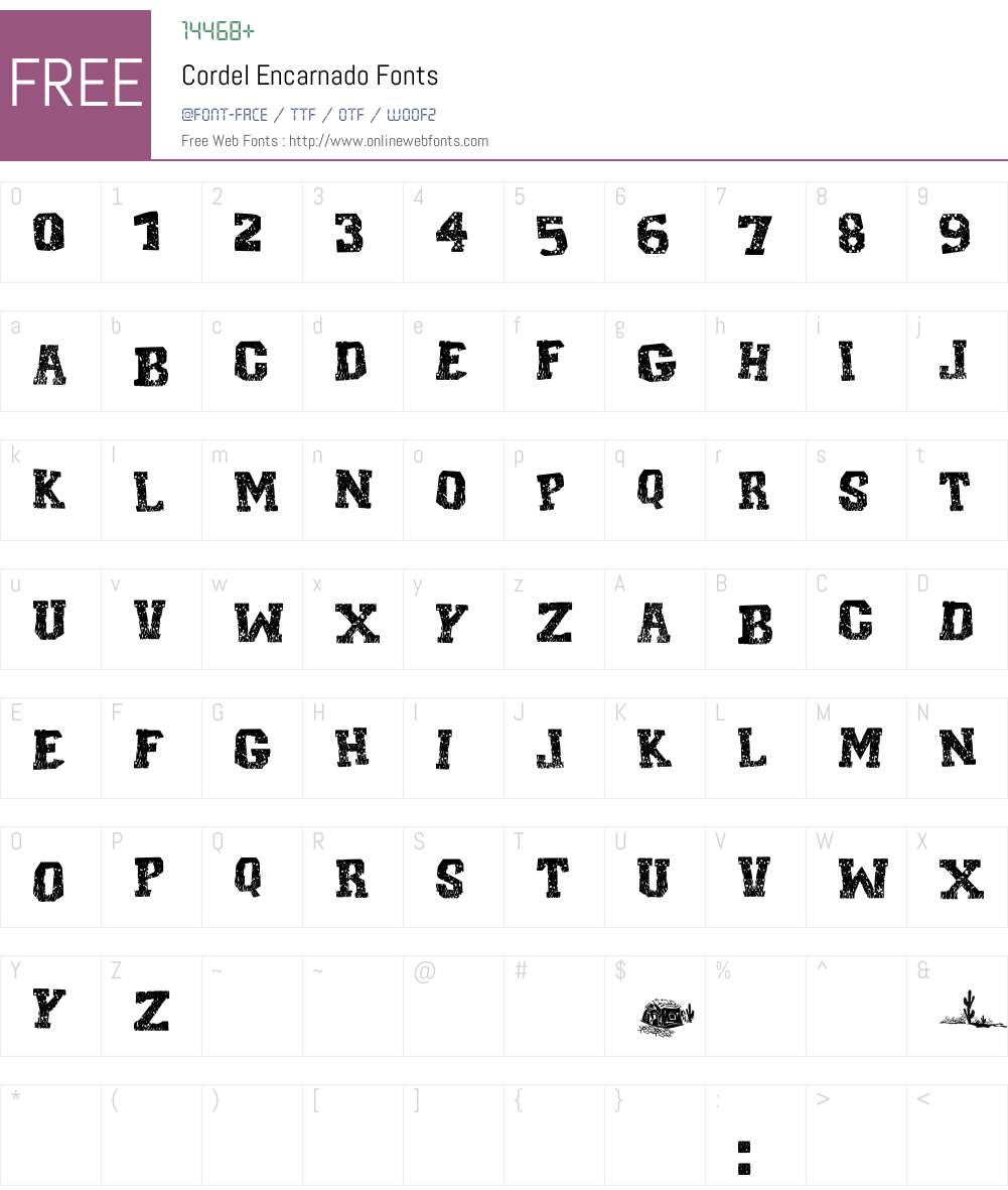 Cordel Encarnado Font Screenshots