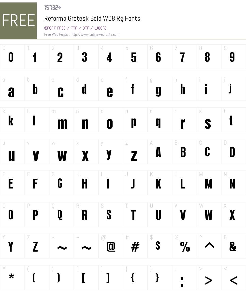Reforma Grotesk Font Screenshots
