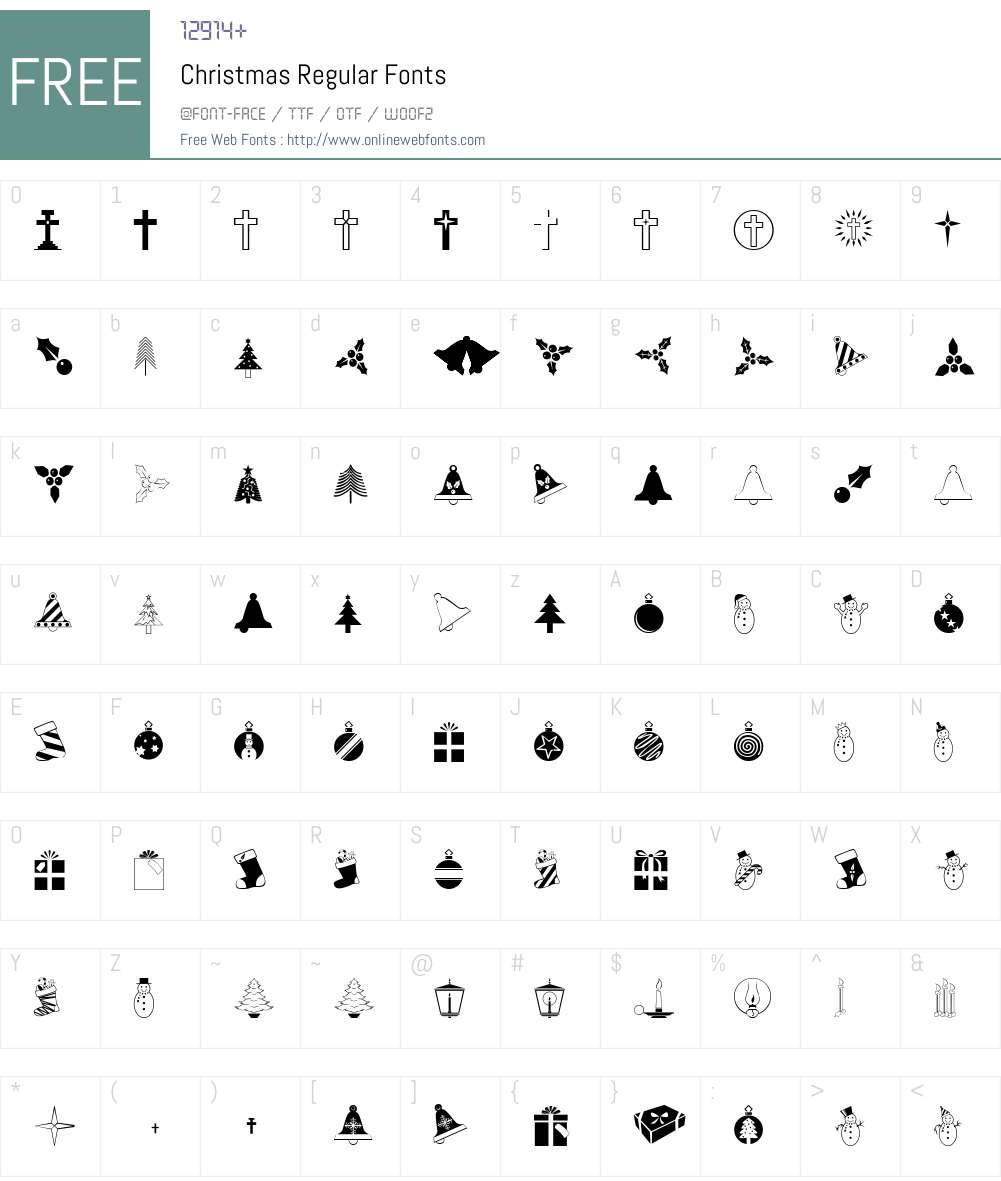 Christmas Font Screenshots
