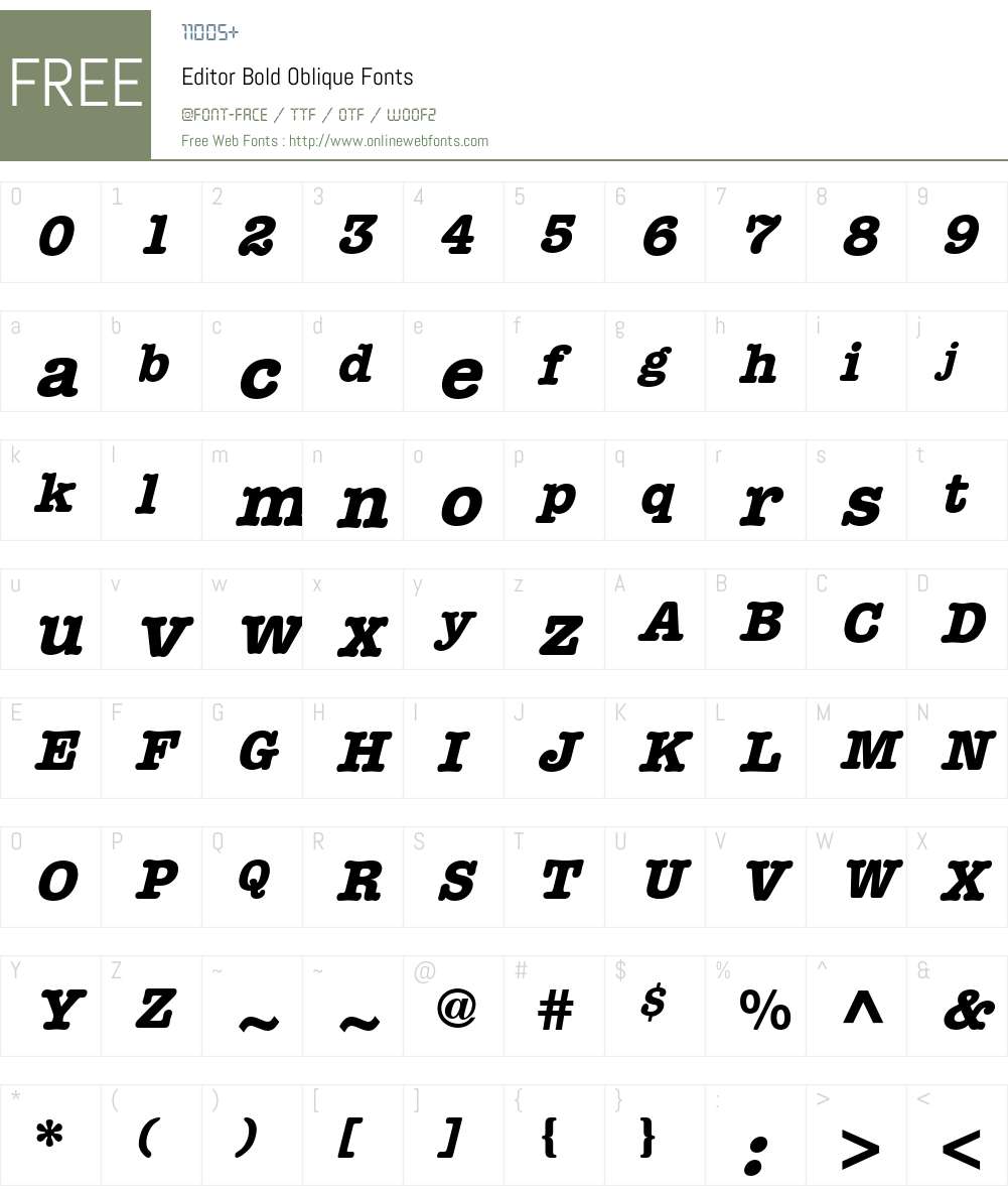 Editor Font Screenshots